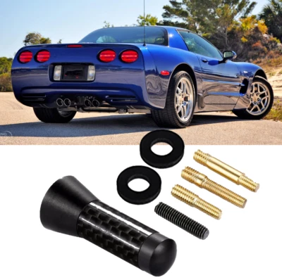 1.4" Short Black Carbon Antenna Radio AM/FM For CHEVROLET CORVETTE 1997-2004 - Image 1 of 4