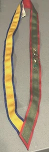 Vintage Cub / Boy Scouts Sash - 16 inches with 6 badges/pins - Picture 1 of 7