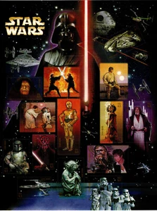 USA 2007 STAR WARS 30th ANNIVERSARY 15 STAMPS SHEET 41 CENT SC 4143 MNH - Picture 1 of 18