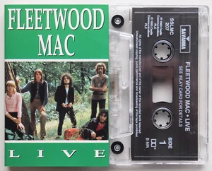 FLEETWOOD MAC - LIVE (SAVANNA SSLMC207) 1990s UK CASSETTE TAPE PETER GREEN - Picture 1 of 3