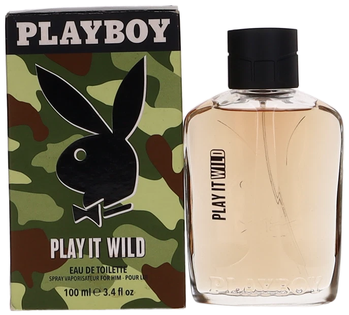 Play it Wild de Playboy para hombre eau de toilette colonia spray 3,4 oz usado en tienda nuevo Foto 1 de 1