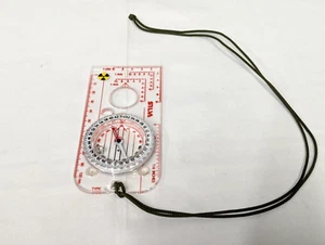 British Army - SILVA 4/54 Military Luminous Compass with Lanyard - Bubble in Oil - Picture 1 of 9