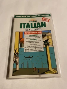 Italian at a Glance: Phrase Book Dictionary for Travelers : Second Edition - Picture 1 of 2