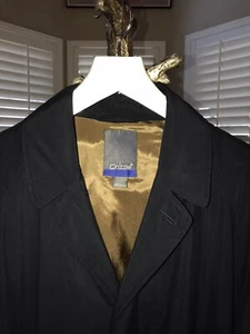 Neiman Marcus Drizzle Black Trench Coat - Picture 1 of 3