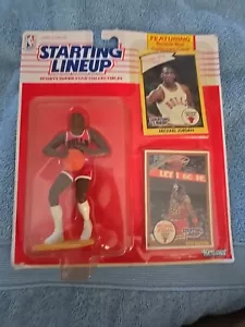 Figura de acción Kenner Starting Lineup Michael Jordan con tarjetas coleccionables - Imagen 1 de 6