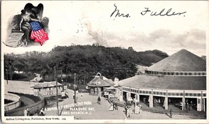 Vintage Postcard PLEASURE BAY Amusement Park LONG BRANCH, NJ JW14 - Picture 1 of 2