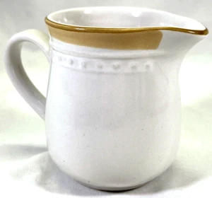 Vintage Ceramic Crowning Fashion Johann Haviland Creamer Pitcher Brown Stripe - Picture 1 of 9