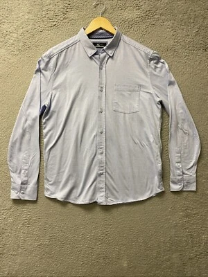 Camisa con botones Johnson & Murphy para hombre grande azul/127-45 Foto 1 de 4