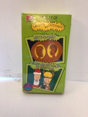 New BEAVIS & BUTTHEAD: BEST OF... BUTT O-WEEN / DO CHRISTMAS ANIMATED VHS VIDEO - Image 1 of 4