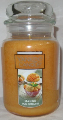 Yankee Candle Tarro Grande Vela 100-150 horas 22 oz HELADO DE MANGO Foto 1 de 3