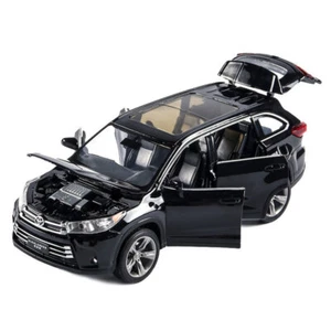 1:32 Highlander SUV Model Car Toy Cars Diecast Vehicle Kids Gifts Black - Picture 1 of 17