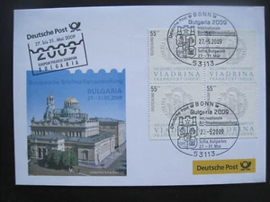 Bund MiNr. 2533 on Exhibition Document Bulgaria 2009 (GB 642) - Picture 1 of 1