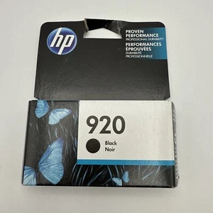 Genuine HP 920 Black Ink OfficeJet 6000 6500 6500A 7000 7500 (Retail Box) 11/19 - Picture 1 of 4