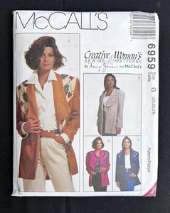 McCall's 6959 Misses Jacket Nancy Zieman Creative Woman 1994 Pattern 20-24 Uncut - Picture 1 of 2