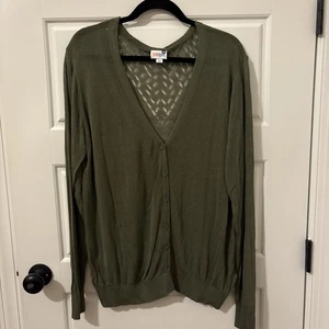 LuLaRoe Cheryl Cardigan Sweater With Cutouts Retail $40 - XL - Item#762 - Picture 1 of 5