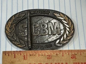 Rare Boeing Martin Marietta SMALL ICBM Strategic Defense SDI Bronze Paperweight - Picture 1 of 5