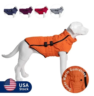 Warm Dog Jacket for Winter, Windproof Dog Vest Coat for Small Medium Large Dogs - Image 1 of 4