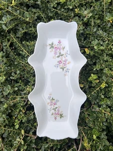 Limoges France Porcelain Floral Vintage Trinket Dish Vanity Tray Serving Dish - Picture 1 of 15