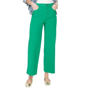 J. Crew hoch geschnitten weites Bein kurze Hose smaragdgrün Größe 25 neu mit Etikett $ 118 - Bild 1 von 9