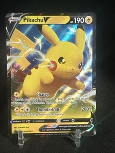 Pikachu V SWSH061 Holo Pokemon Black Star Promo - Picture 1 of 6