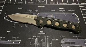 Navaja de bolsillo plegable CRKT M16-12Z Liner Lock Tanto Combo Edge - Imagen 1 de 2