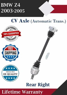 Nuevo eje CV trasero derecho OE para BMW Z4 2003-2005 2,5 L 3,0 L garantía de por vida Foto 1 de 4