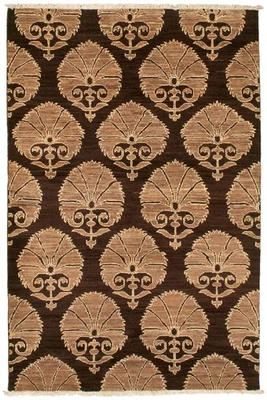 3'10" x 5'9" Hand Knotted Oriental Carpet Traditional Wool Area Rug - Image 1 of 4