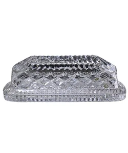 Waterford Crystal: Butter Dishes 1/4lb Covered Butter Dish, 7.25" | MIB - Picture 1 of 2