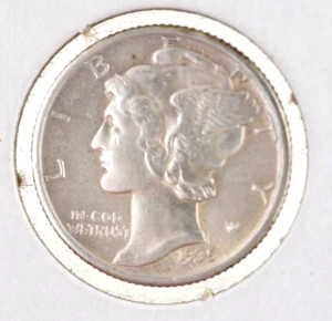 1935 Silver Mercury Dime AU Estate Coin - Picture 1 of 4
