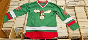 Unique Green National Lampoons Christmas Vacation Griswold Hockey Jersey Medium - Picture 1 of 10