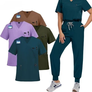New Elastic Anti-wrinkle Surgical Uniform Dentist Clinical Uniform Jogger Suit - Picture 1 of 24