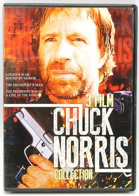 Chuck Norris 3 Film Collection DVD Logan's War President's Man Line in Sand 2013 - Image 1 of 2