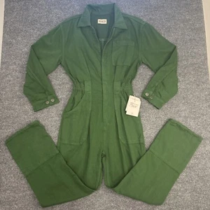 ETICA Kingsley Vintage Twill Utility Jumpsuit in Juniper New NWT $278 XS - Picture 1 of 9