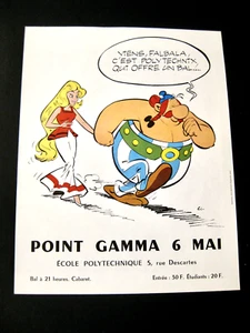 Obelix et Falbala flyer Point Gamma pour l'Ecole Polytechnique Années 60 TBE - Picture 1 of 1