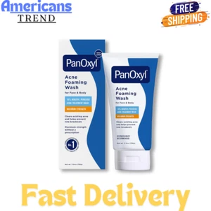 PanOxyl 10% Benzoyl Peroxide Acne Foaming Wash, 5.5 Ounce (Pack of 1) - Picture 1 of 8