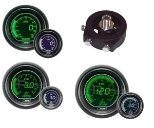 Prosport 52mm EVO Boost PSI, Oil Pressure, Oil Temp White Gauges to fit SUBARU - Picture 1 of 1