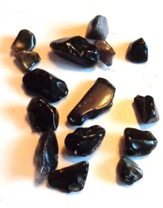 😊Lot schwarzer Obsidian poliert (W712) Schau Mal !💥💥 - Bild 1 von 1