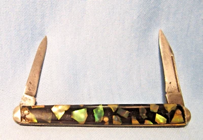 Vintage 2-Blade CELLULOID Handle Sleeveboard Pen POCKET KNIFE - Image 1 of 3