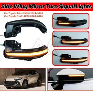 2x Dynamic Wing Side Mirror Signal Indicator Light For Toyota Prius C-HR 2023-25 - Picture 1 of 11