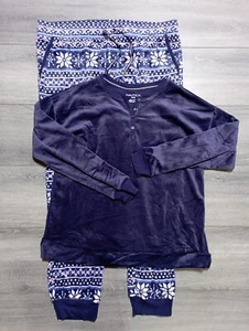Nautica Pajama Set Adult Womens *2 Piece* Shirt: Medium / Pants: X-Large Winter - Picture 1 of 7
