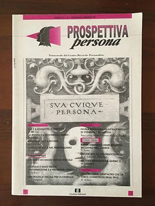 PROSPETTIVA PERSONA - TRIMESTRALE DEL CENTRO RICERCHE  - N 7  MARZO1994 - Picture 1 of 1