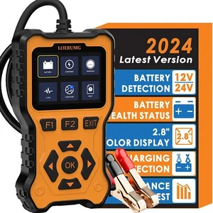 Car Battery Tester 12V 24V - Digital Automotive Batteries & Alternator Diagno... - Picture 1 of 8