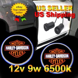 2pcs Ghost Shadow Laser Projector LED Light Courtesy Door Step Harley Davidson - Picture 1 of 6