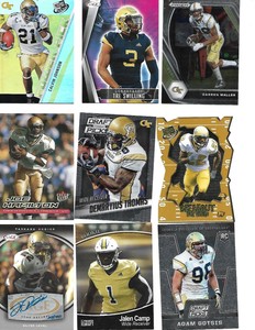 GEORGIA TECH 40 CARDS- JOHNSON, THOMAS, WALLER, SWILLING, CAMP,  w/ AUTO