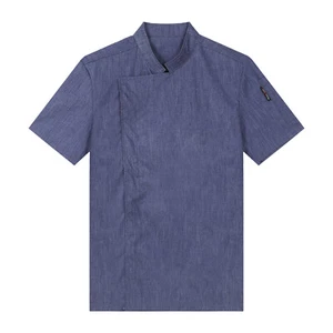 Mens Kitchen Chef Button Down Cook Shirt Coat Restaurant Top Uniforms Costume - Picture 1 of 60