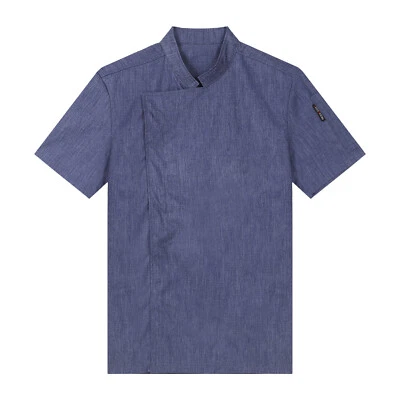 Mens Kitchen Chef Button Down Cook Shirt Coat Restaurant Top Uniforms Costume - Image 1 of 4