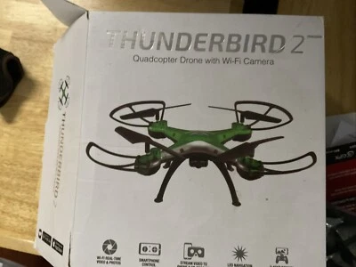 Sky Rider Thunderbird 2 Quadcoptor Drone with Wi-Fi Camera DRW330 Green NEW - Image 1 of 2