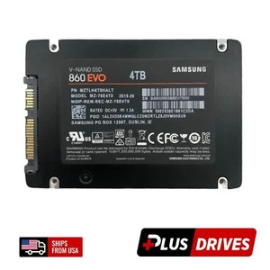 4TB SATA SSD MZ-76E4T0 Samsung 2.5 Enterprise SSD Drive V-NAND SSD 860 EVO - Picture 1 of 4