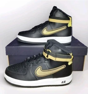 2018 Nike NBA x Air Force 1 '07 LV8 Sport High Metallic Gold Sz 10 *FROM STOCKX - Picture 1 of 7