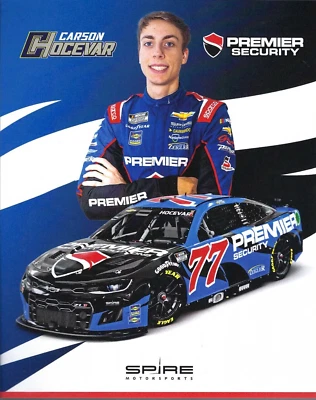Postal de la serie NASCAR CUP #77 "PREMIER SECURITY" CARSON HOCEVAR 2024 Foto 1 de 2